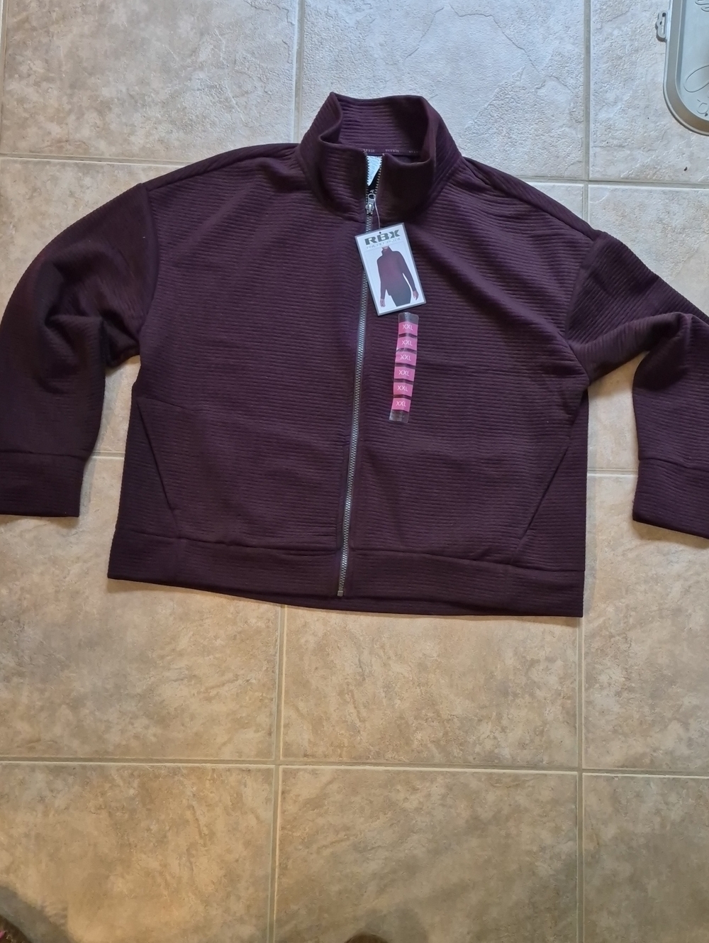 RBX.Mock Neck Jacket.XXL.Plum